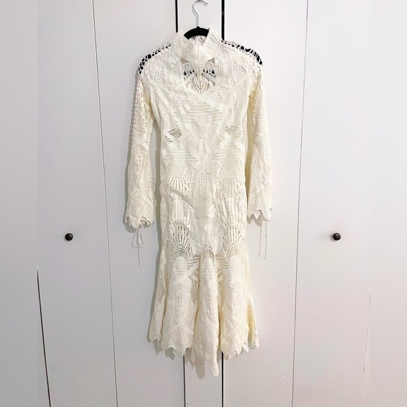 New Jonathan Simkhai Guipure Lace Gown - Picture 6 of 13